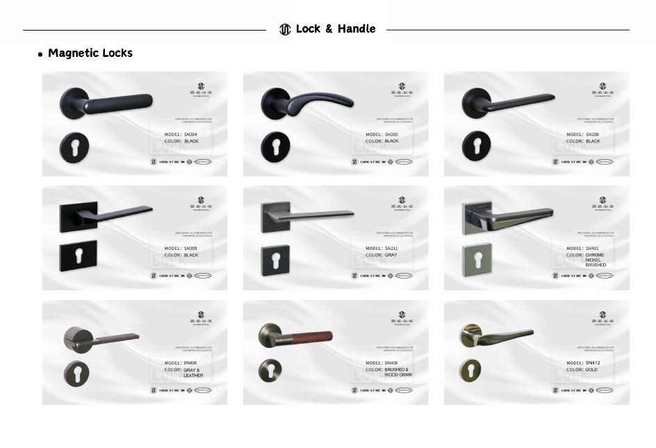 Interior wood-door hardware references shown on catalogue page 38