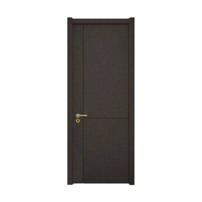 SNEJ B-1508 interior door: dark panels with a brass-toned handle