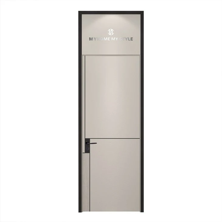 SNEJ B-1599 interior door: neutral panel bands and a dark frame