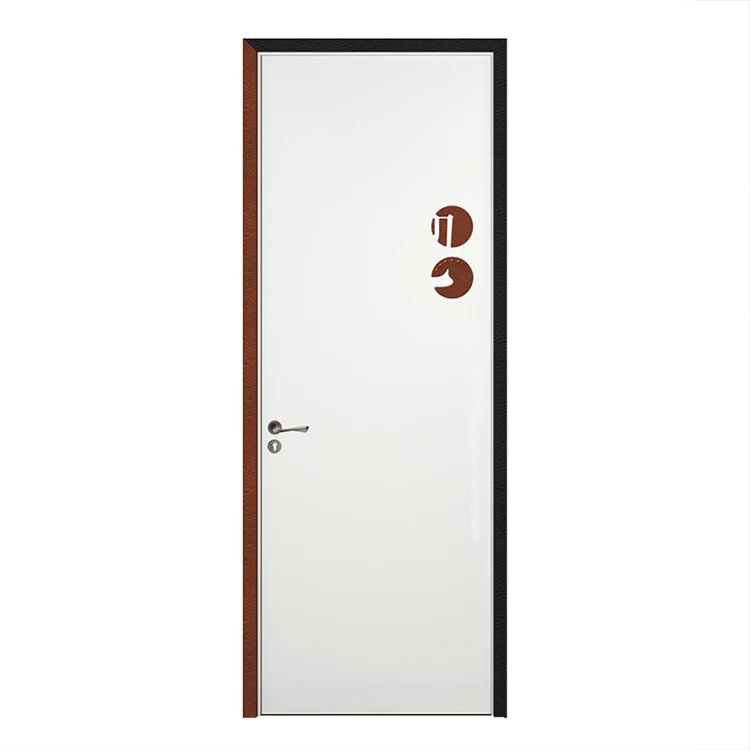 SNEJ B-1602 interior door: white face with a dark frame