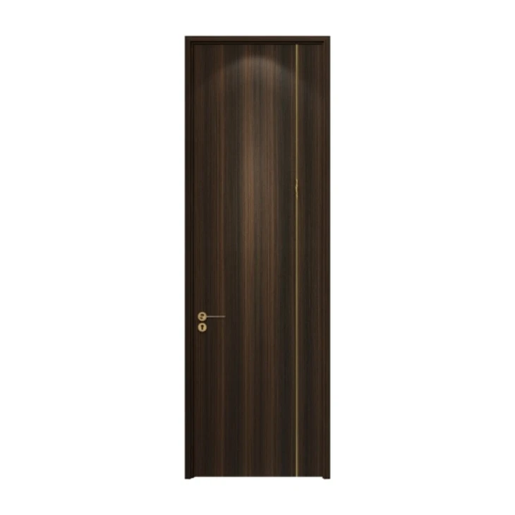 SNEJ B-1674 interior door: dark wood grain with a curved accent