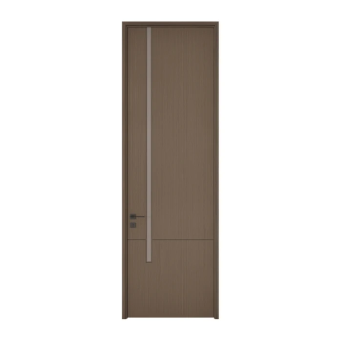 SNEJ B-1679 interior door: brown finish with vertical detailing