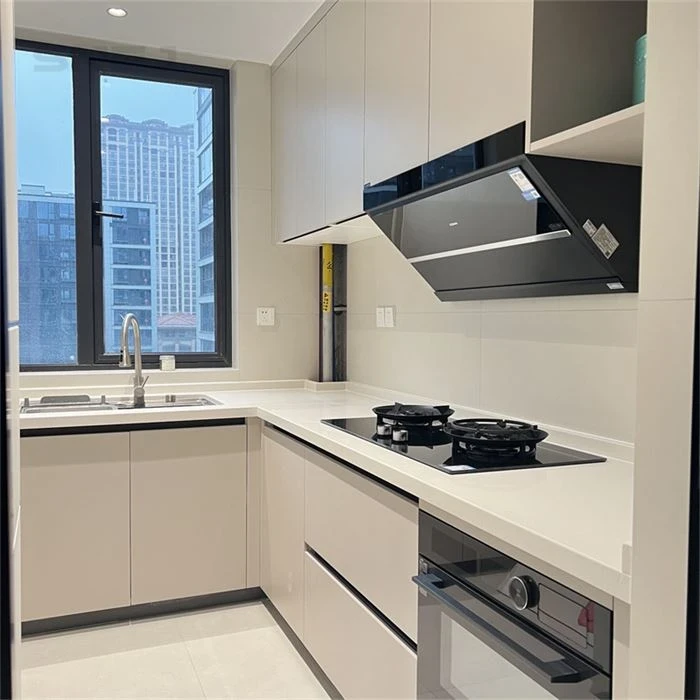 Kitchen cabinet layout showing wall cupboards, base storage and worktops - Modern Kitchen Cabinet Set by SNEJ, image 3