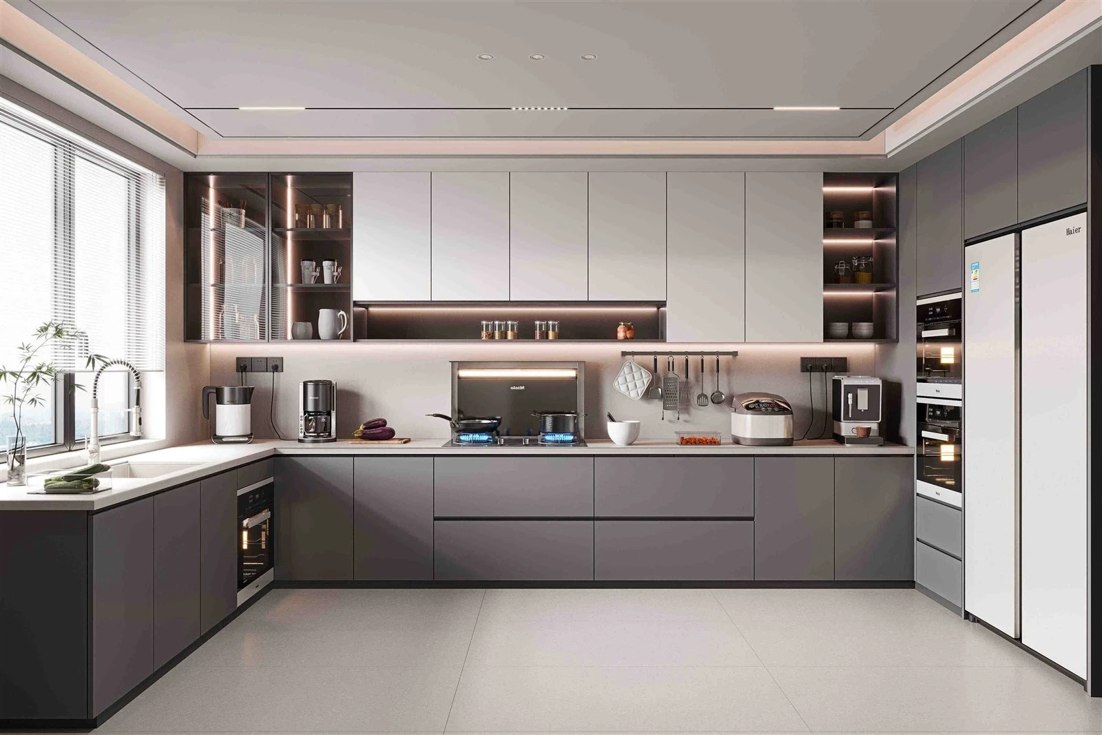 High End Modern Kitchen Cabinets — Design details