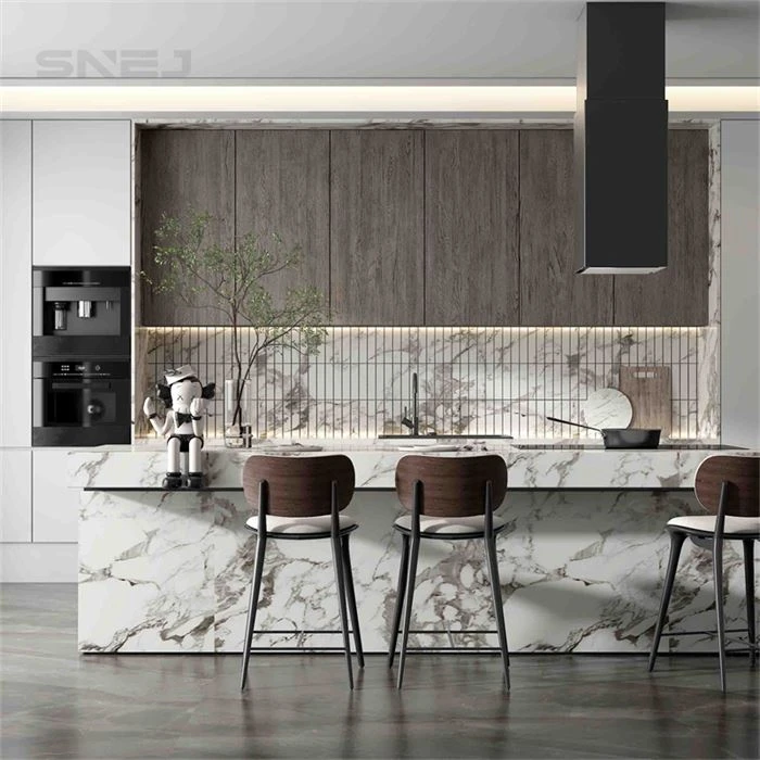 Kitchen cabinetry with an island, peninsula or breakfast counter - Kitchen Cabinet Mid Century by SNEJ, image 3
