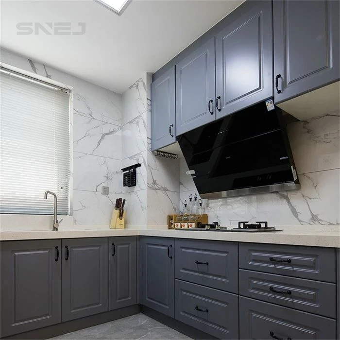 Framed kitchen cabinet doors with coordinated base and wall storage - Shaker Custom Cabinets by SNEJ, image 3