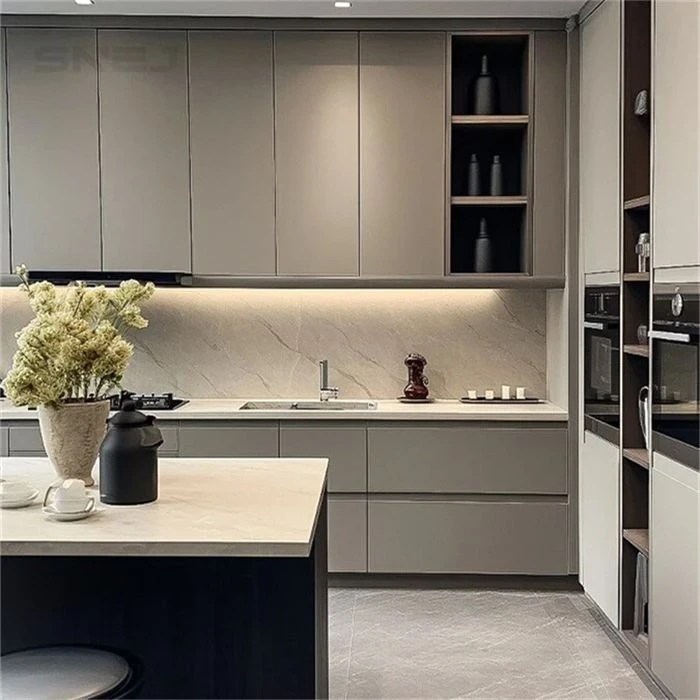 Kitchen cabinetry with an island, peninsula or breakfast counter - Custom Laminate Cabinets by SNEJ, image 2