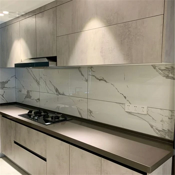 Kitchen cabinet layout showing wall cupboards, base storage and worktops - Semi Custom Inset Cabinets by SNEJ, image 3