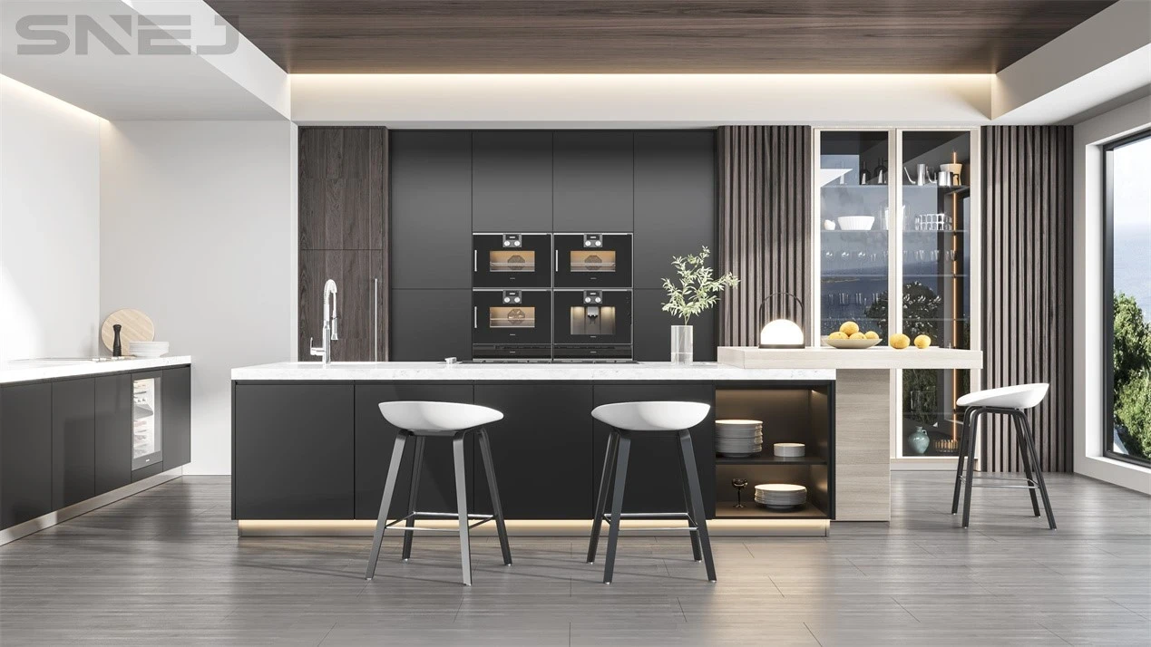 Modern Walnut Cabinet Kitchens — Design details