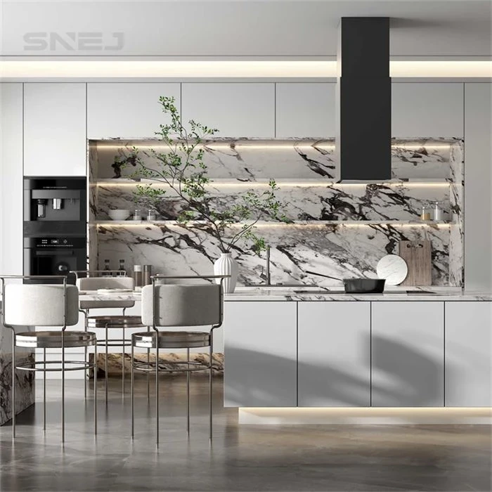 Kitchen cabinetry with an island, peninsula or breakfast counter - Modern Dining Hutch Cabinet by SNEJ, image 2