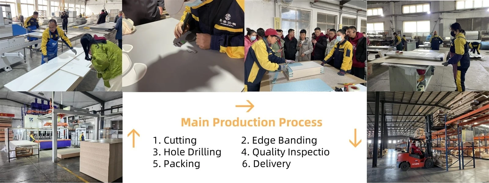 Custom Rustic Kitchen Cabinets — production process
