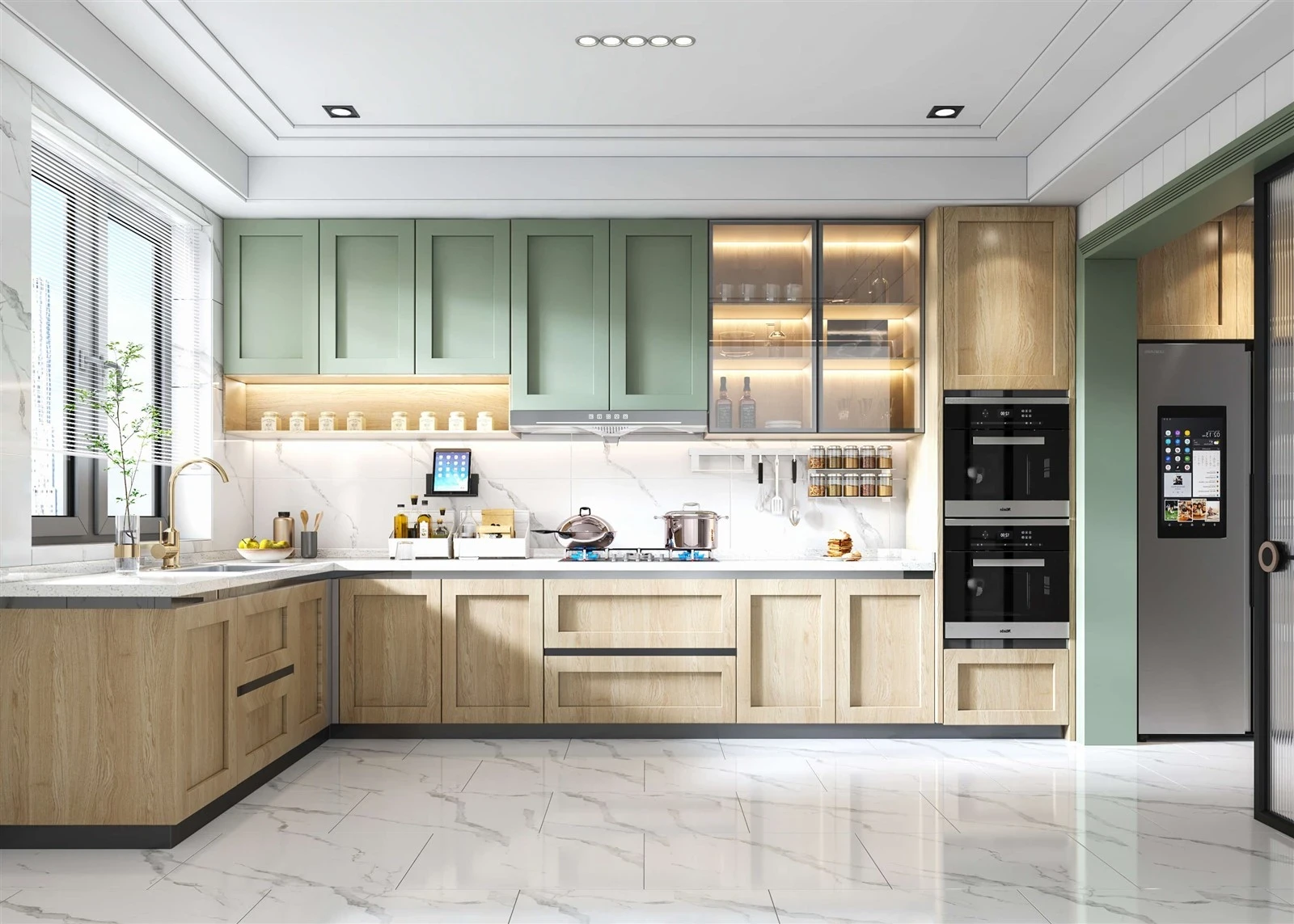 Kitchen Cabinet Mid Century — Design details