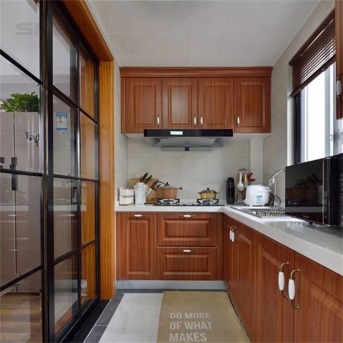 Framed kitchen cabinet doors with coordinated base and wall storage - Country Custom Cabinets by SNEJ, image 3