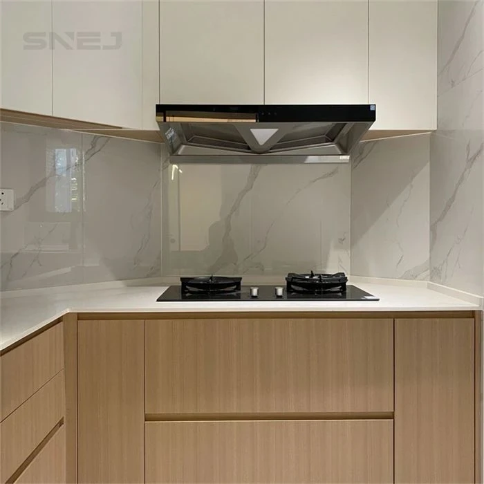 Kitchen cabinet layout showing wall cupboards, base storage and worktops - Modern Country Kitchen Cabinets by SNEJ, image 3