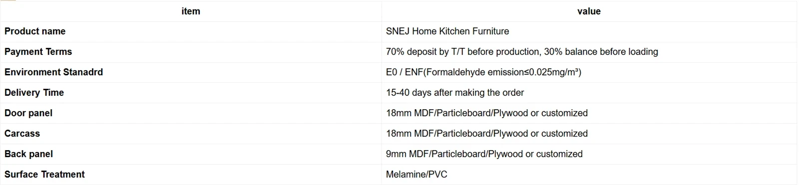 Modern Freestanding Pantry Cabinet — Specification