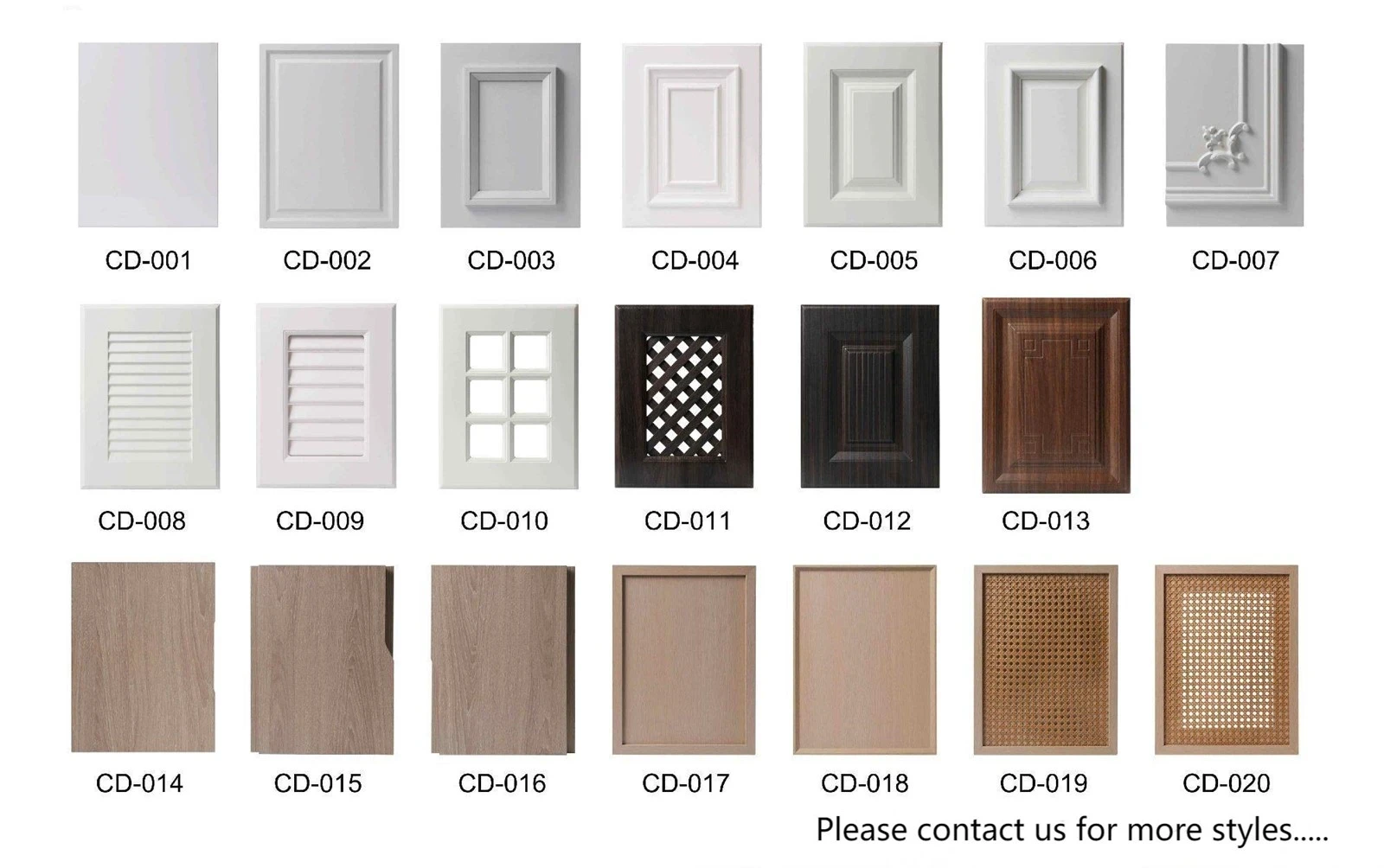 White Cabinet Kitchen — Cabinet door style