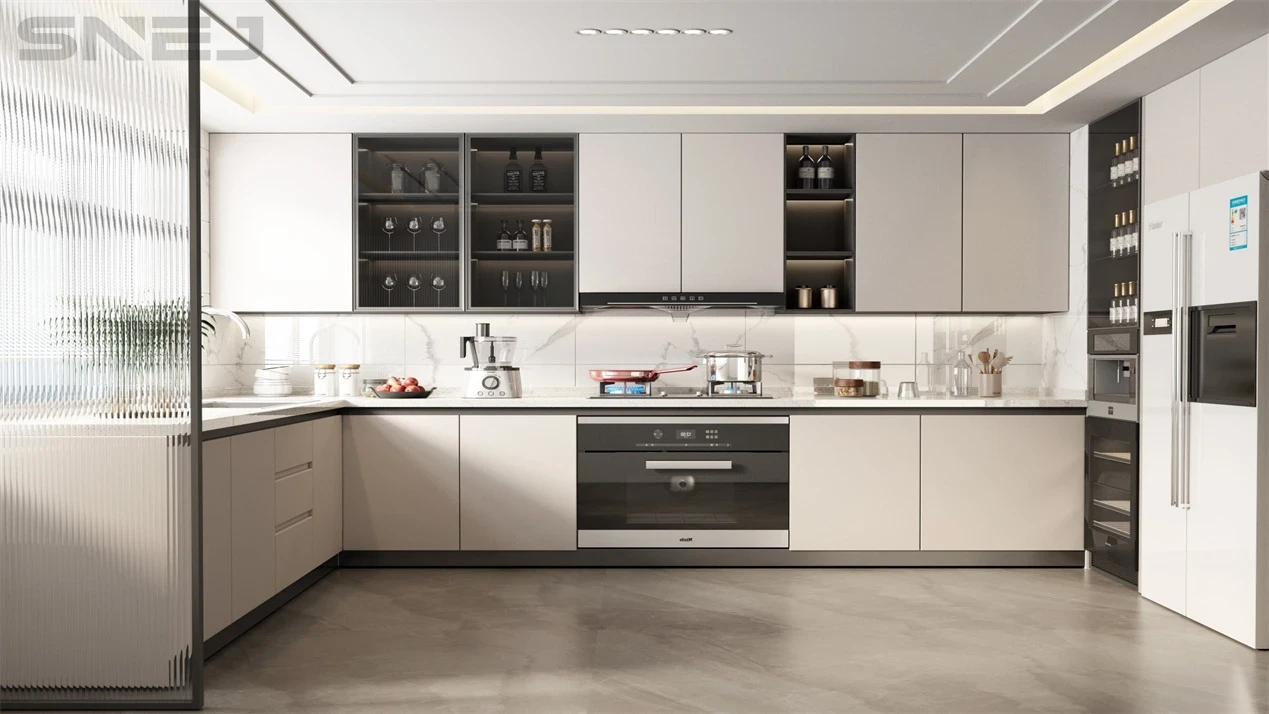 Custom White Kitchen Cabinets — Design details