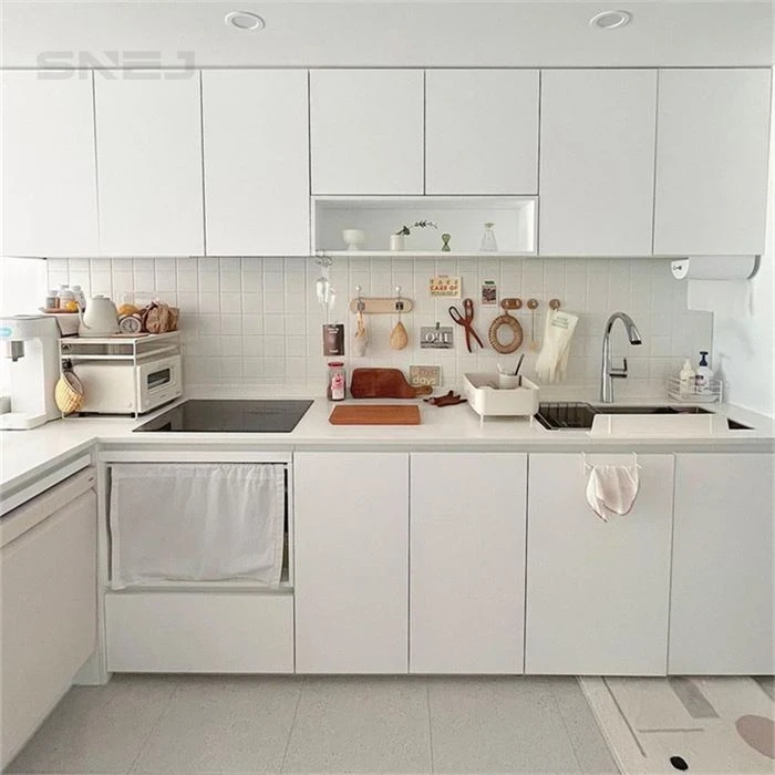 Kitchen cabinet layout showing wall cupboards, base storage and worktops - Kitchen Pantry Cabinet Modern by SNEJ, image 2