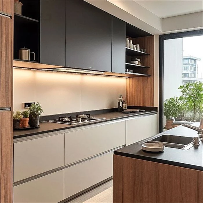 Kitchen cabinetry with an island, peninsula or breakfast counter - Custom Ready To Assemble Cabinets by SNEJ, image 2
