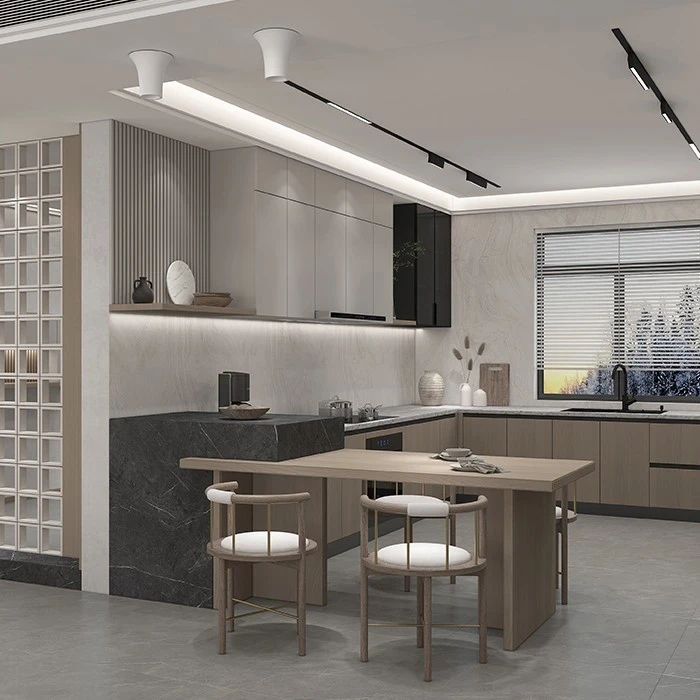 Kitchen cabinetry with an island, peninsula or breakfast counter - U Shaped Kitchen Cabinets by SNEJ, image 2