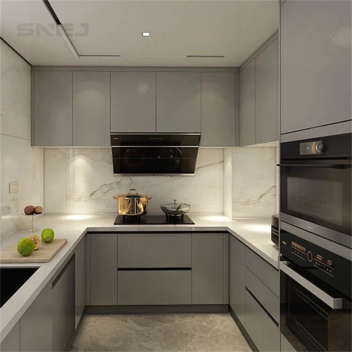 Kitchen cabinet layout showing wall cupboards, base storage and worktops - Custom Creations Cabinets by SNEJ, image 2