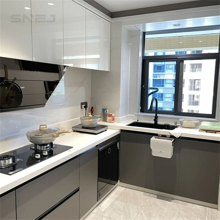 Kitchen cabinet layout showing wall cupboards, base storage and worktops - Custom Built Pantry Cabinets by SNEJ, image 3