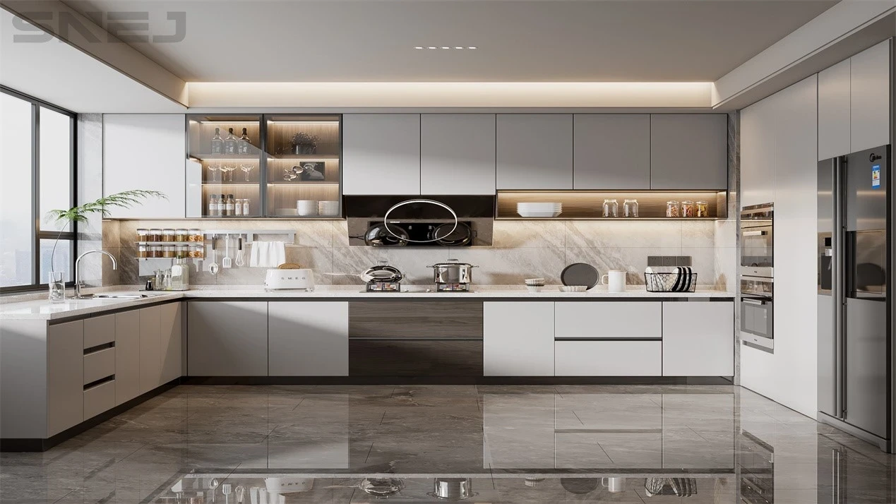 Soft Ivory White Kitchen Cabinets — Design details