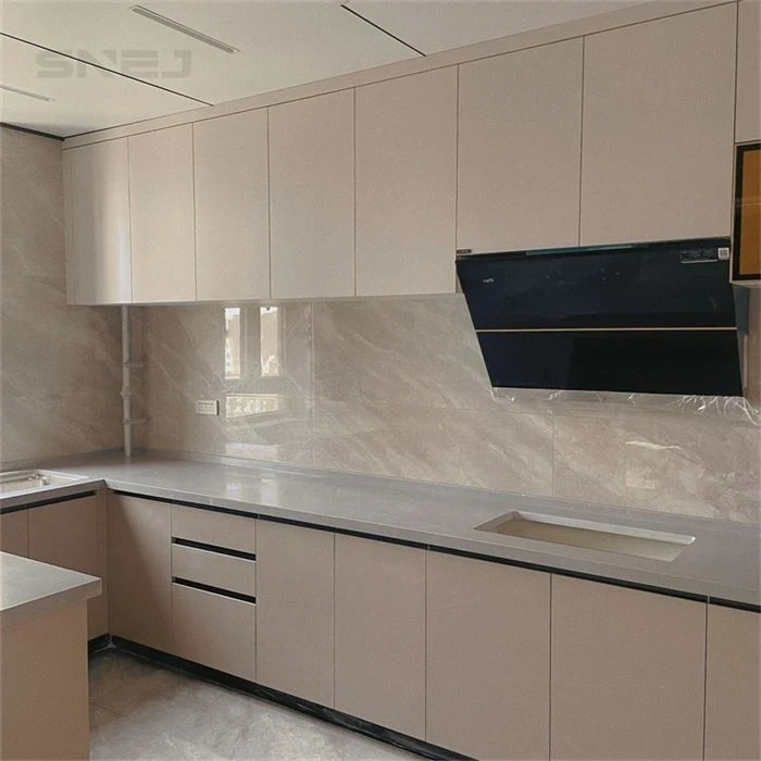 Kitchen cabinet layout showing wall cupboards, base storage and worktops - Modern Home Kitchen Cabinets by SNEJ, image 2