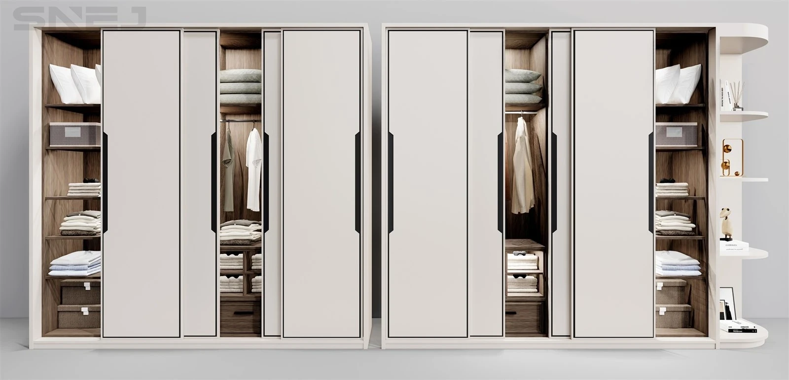 Small Open Closet — Design details