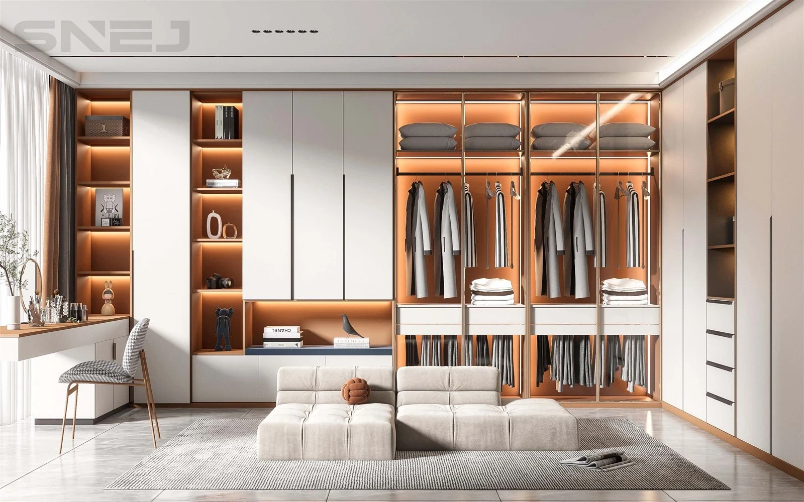 Plywood Open Wardrobe — Design details