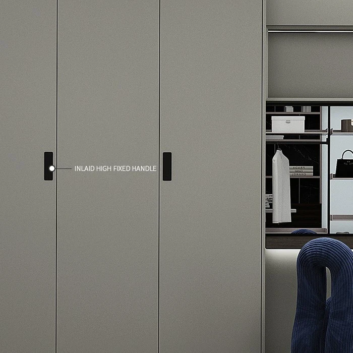 Close view of wardrobe doors beside a desk opening - Wardrobe Double Doors by SNEJ, image 3