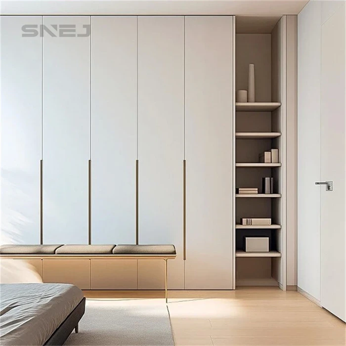 Fitted wardrobe combining closed cupboards with open storage - Large Closets With Doors by SNEJ, image 2