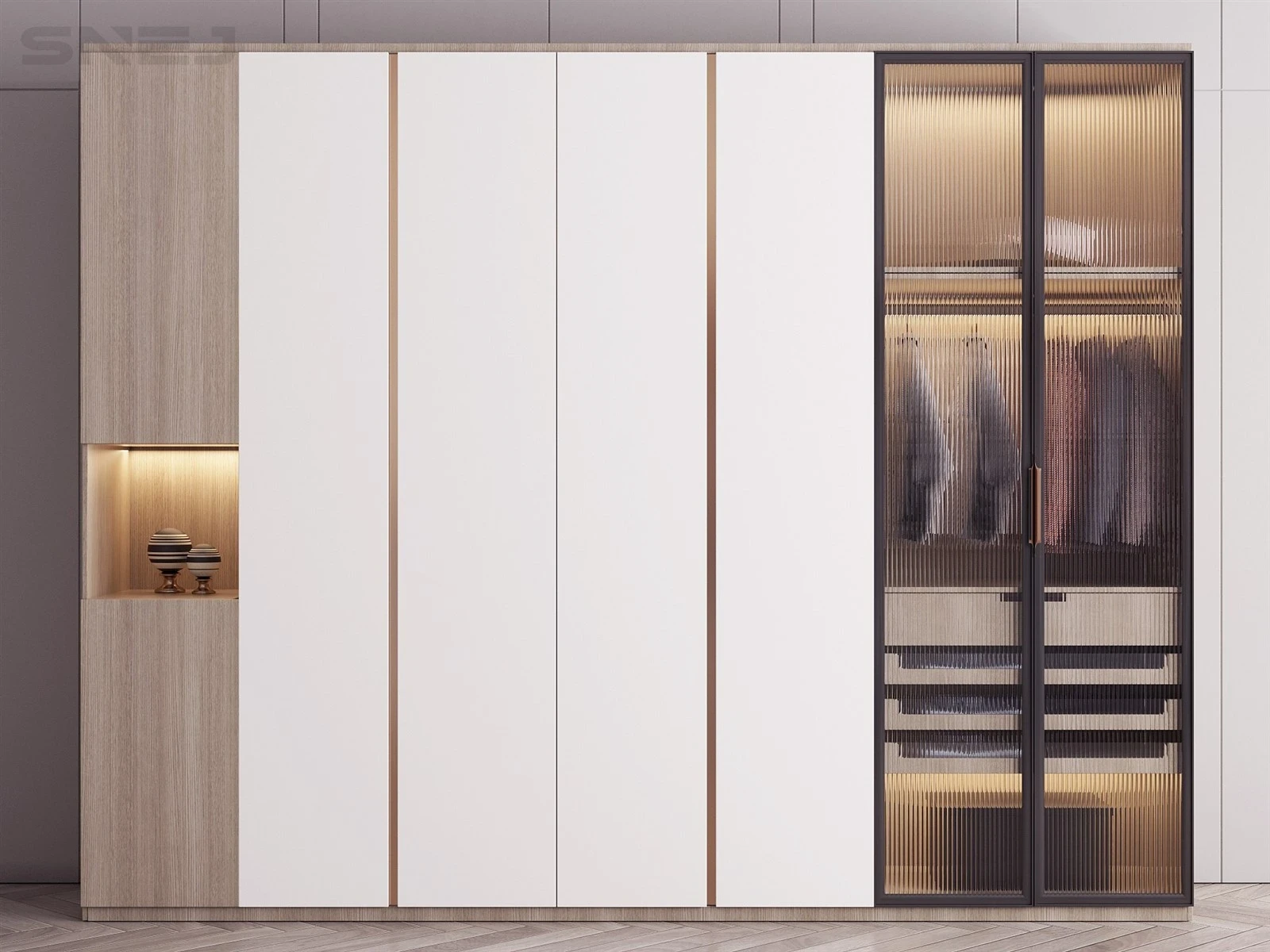 Minimalist Open Wardrobe — Design details