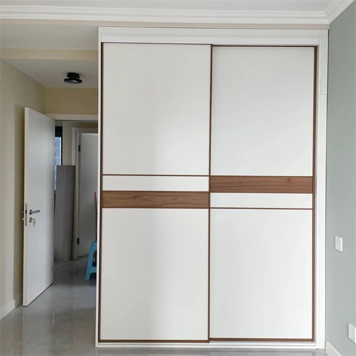 Sliding wardrobe panels with horizontal trim lines - Standard Sliding Wardrobe Doors by SNEJ, image 2