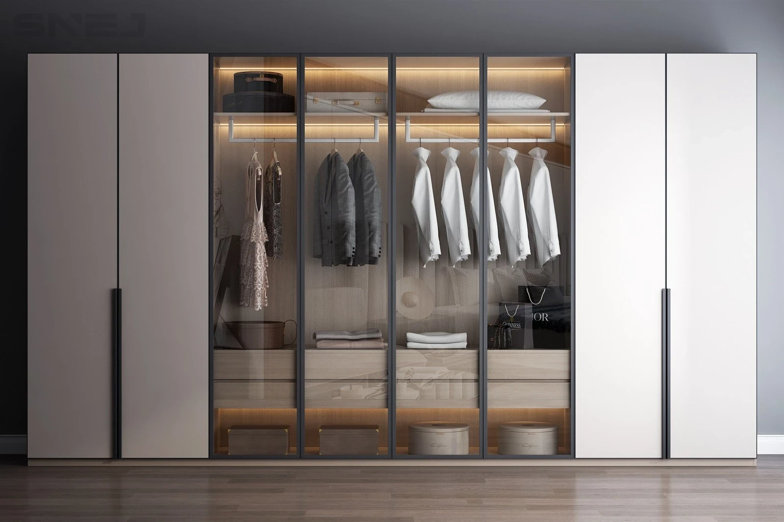 Open Double Wardrobe — Design details