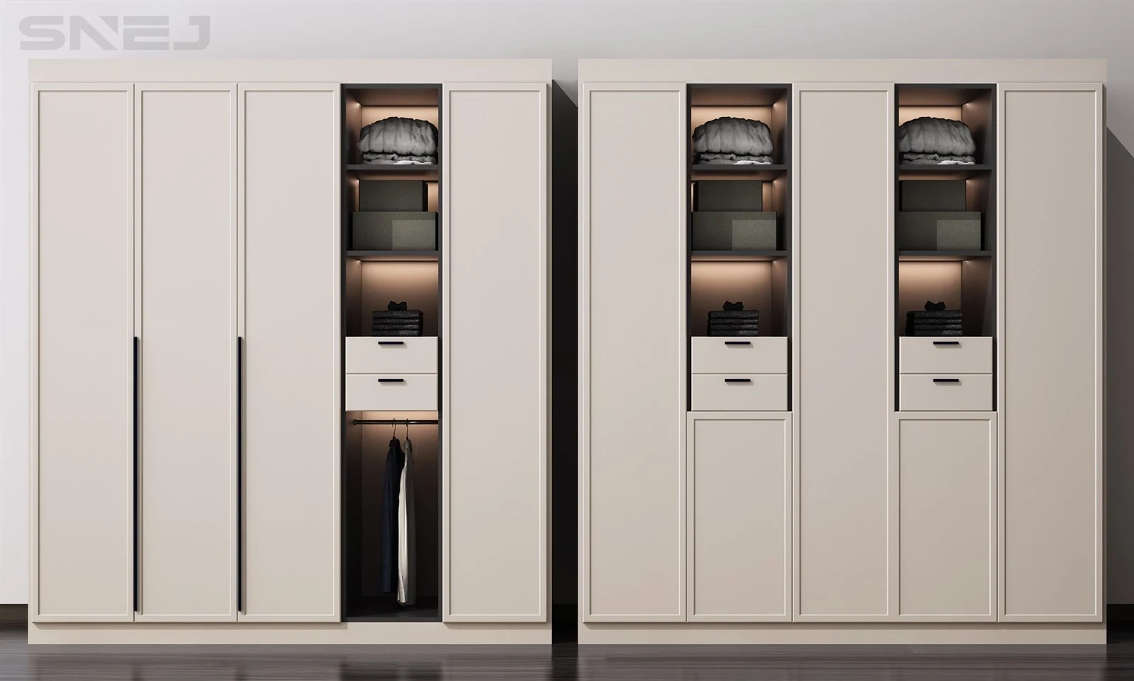 One Door Wardrobe Closet — Design details