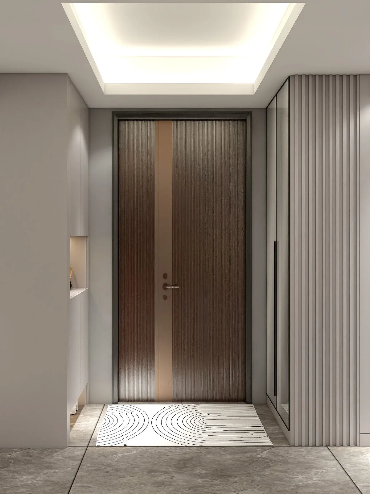 Gemdale Tanshan T27 Loft — interior door and hallway design proposal
