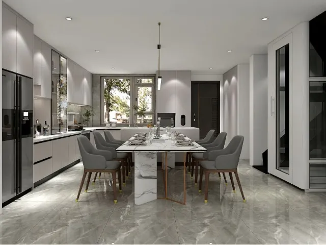 Jiangshanyunzhu Villa cabinetry and interior design view