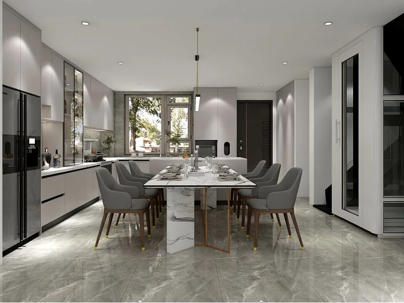 Jiangshanyunzhu Villa — kitchen and dining area design proposal