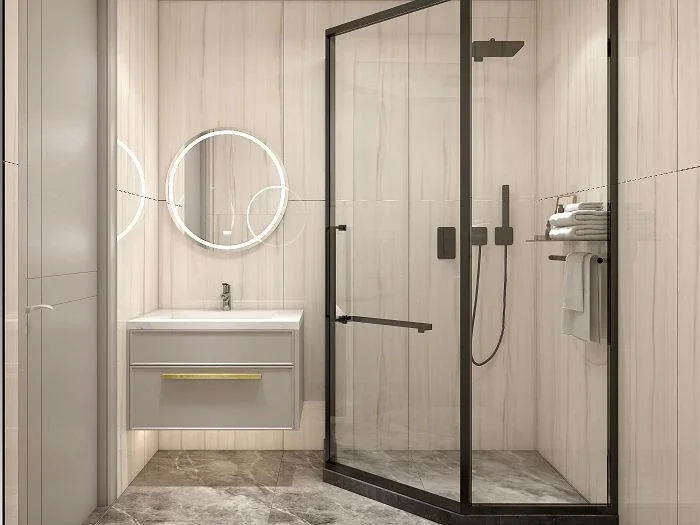 Jinlin Heyuan 3-7 — shower and vanity design proposal