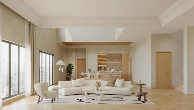 Kuala Lumpur Villa cabinetry and interior design view