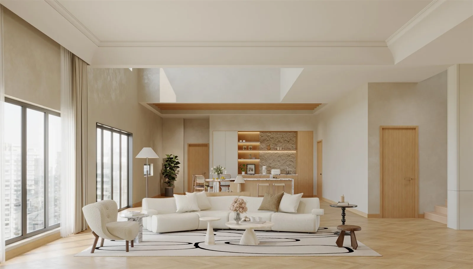Kuala Lumpur Villa — open living and dining layout design proposal