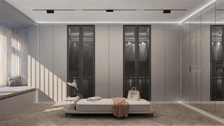 open wardrobe wood