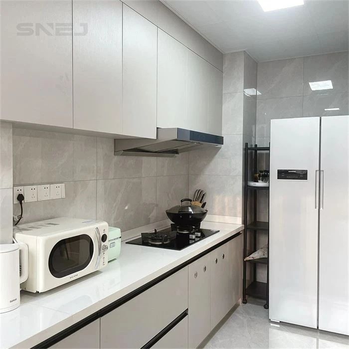 Modern I-Shaped Custom Built Pantry Cabinets