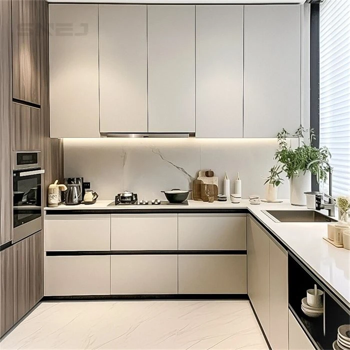 Custom Prefab Wood Kitchen Cabinets
