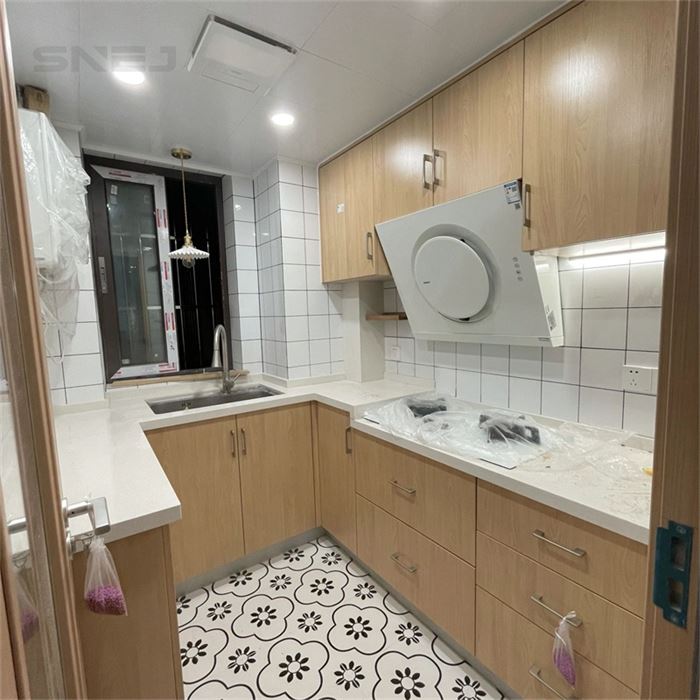 U-Shaped Farmhouse Modern Kitchen Cabinets