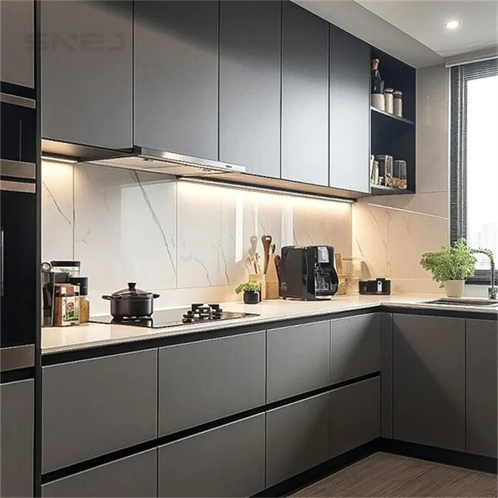 Grey Luxury Kitchen Cabinets For Sale