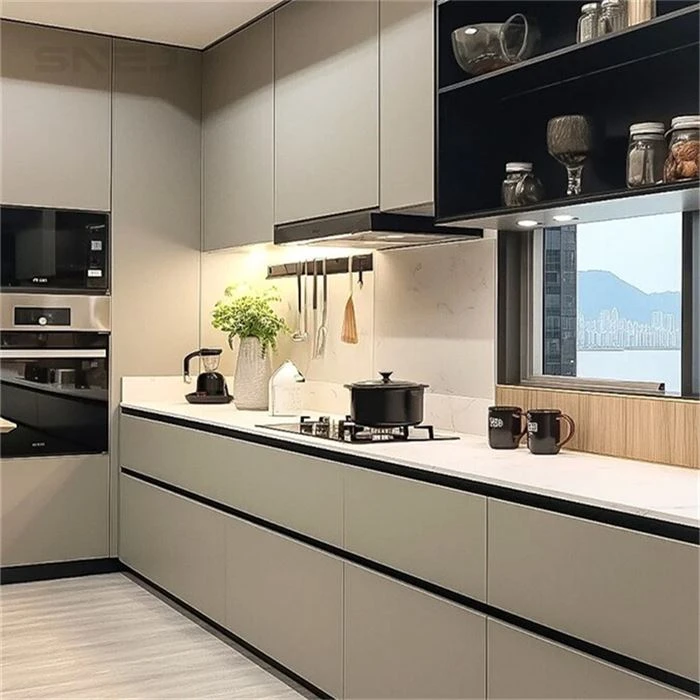 Custom Modern European Style Kitchen Cabinets