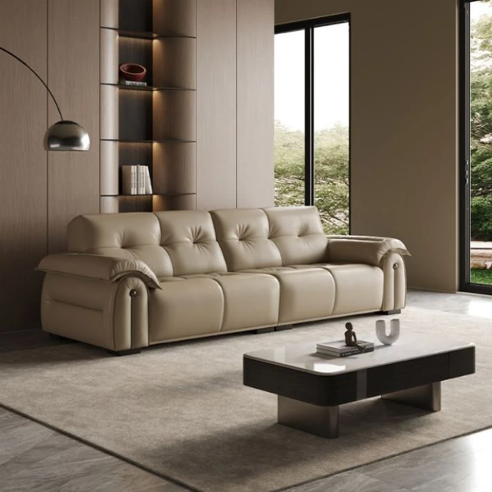 Good Quality Leather 4 Seater Sofa