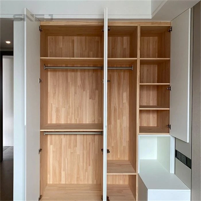 White Modern Minimalist Closets With Doors And Shelves
